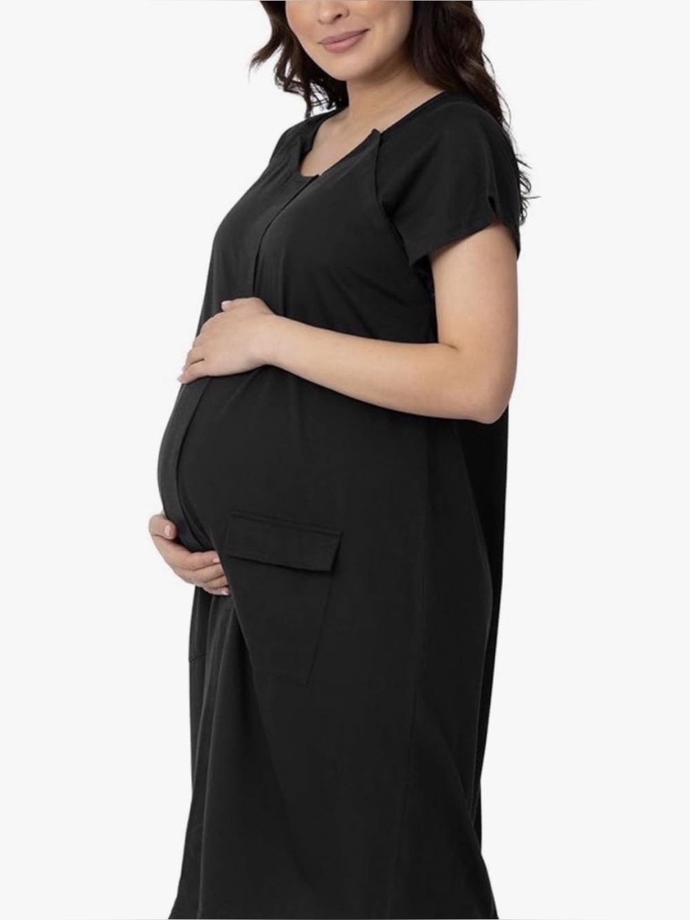 Kindred Bravely Universal Labor & Delivery Gown in Black (S/M/L)